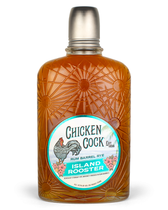 Chicken Cock Island Rooster Rum Barrel